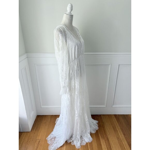 Baltic Born Gloria Lace Maxi Dress White NWT 3X - Picture 8 of 12